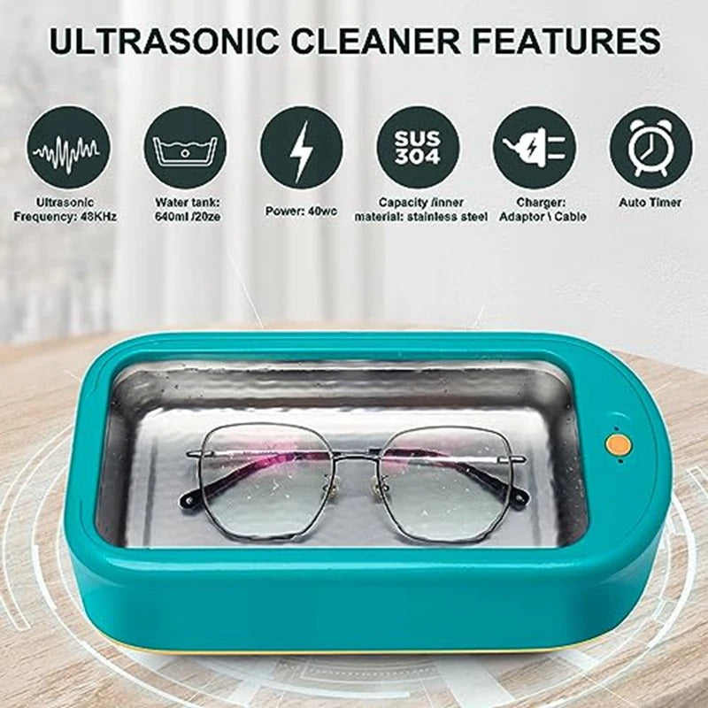 ✨ Ultrasonic Glasses Cleaner Pro with 30s Deep Clean | 3-in-1 Jewelry Cleaner⚡Portable & Waterproof🌟【Dentist-Approved】Sonic Cleaning Machine for Eyeglasses, Earrings, Necklaces ✨ Ultrasonic Glasses Cleaner Pro with 30s Deep Clean | 3-in-1 Jewelry Cleaner⚡Portable & Waterproof🌟【Dentist-Approved】Sonic Cleaning Machine for Eyeglasses, Earrings, Necklaces